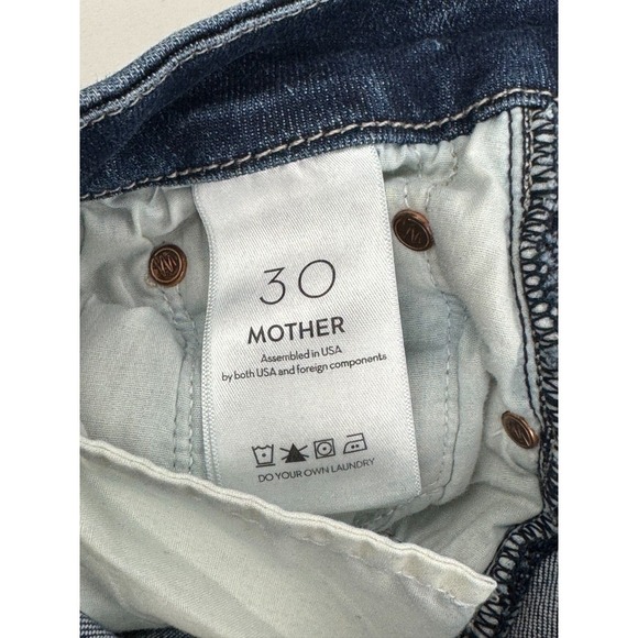 Mother High Waisted Looker Jeans Teaming Up Women 30 Stretch Cotton 5-Pockets - Picture 8 of 14